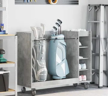 vidaXL Golf ormar s kotačem Jednobojno Betonski sivi 120 x 45 x 98 cm - Venlo