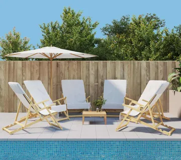 vidaXL Ručnici za plažu 6 kom bijeli 60 x 135 cm od tkanine 400 GSM - Venlo