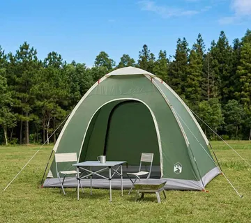 vidaXL Kamping šator 2-osobni Zelena 185T Poliester s PU premazom - Venlo