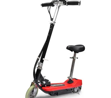 vidaXL Električni romobil sa sjedalom 120 W crveni - Venlo