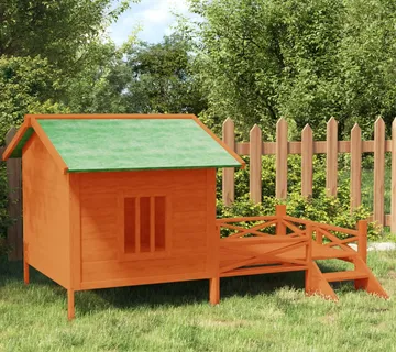 vidaXL Kućica za pse smeđa 159 x 120 x 88,5 cm od masivne borovine - Venlo