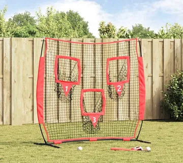 vidaXL Mreža za vježbanje baseballa Crna 214,5 x 89,5 x 181 cm - Venlo
