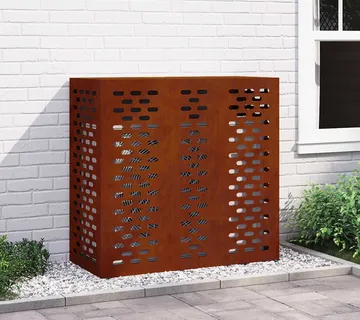 vidaXL Pokrov za klima uređaj Rđa 110 x 50 x 105 cm Otporni čelik - Venlo