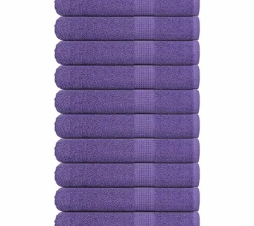 vidaXL Ručnici FROGN 10 kom ljubičasti 100x200 cm 360 g/m² - Venlo