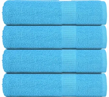 vidaXL Ručnici za tuširanje FROGN 4 kom. tirkizne 70x140 cm 360 g/m² - Venlo