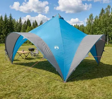 vidaXL Šator za zabave Plava 400 x 400 x 320 cm Poliester i čelik - Venlo