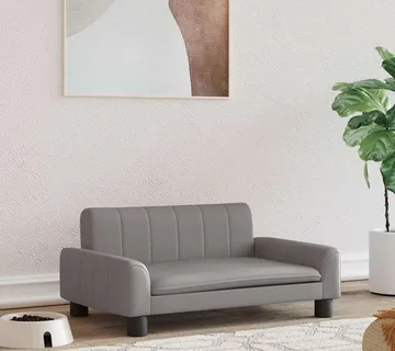 vidaXL Krevet za pse sivo 70 x 45 x 30 cm od umjetne kože - Venlo