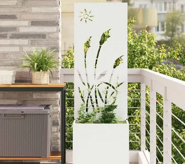 vidaXL Privatnost u vrtu Rezbarija Bijelo 50 x 32 x 150 cm - Venlo