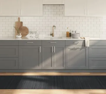 vidaXL Tepih pravokutni sivi 80 x 300 cm od bambusa - Venlo