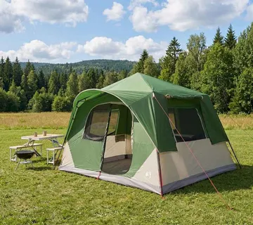 vidaXL Instant šator Zelena 365 x 380 x 200 cm Poliester i čelik - Venlo