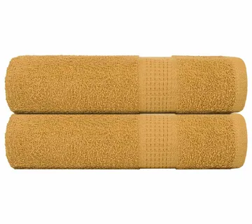 vidaXL Ručnici za tuširanje FROGN 2 kom. zlatne boje 70x140 cm 360 g/m² - Venlo