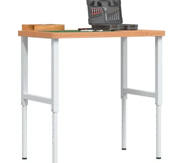 vidaXL Radni stol 100x60x(73-99,5) cm od masivne bukovine pravokutni - Venlo
