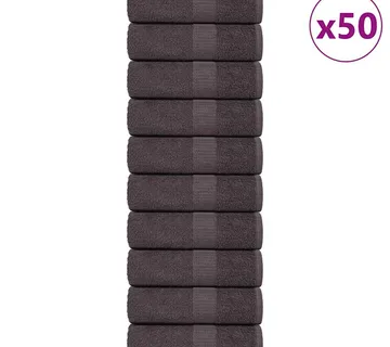 vidaXL Ručnici za goste FROGN 50 kom antracit 30x50 cm 360 g/m² - Venlo
