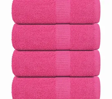 vidaXL Ručnici za pranje FROGN 4 kom. Roze 30x30 cm 360 g/m² - Venlo