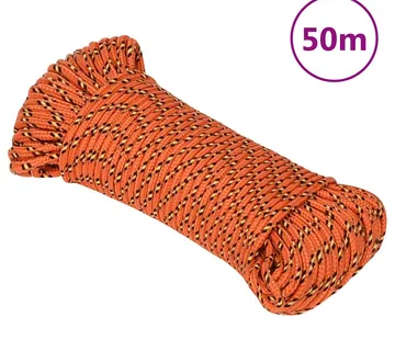 vidaXL Brodski konop narančasti 4 mm 50 m od polipropilena - Venlo