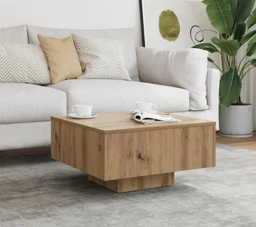 vidaXL Stol za kavu Artisan hrast 60x60x31,5 cm izrađeno drvo - Venlo