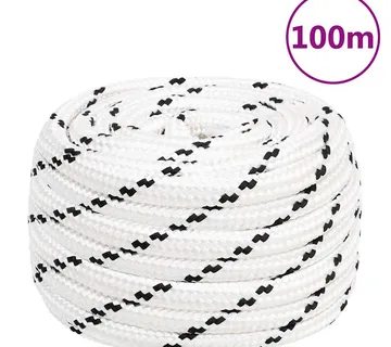 vidaXL Radno uže bijeli 18 mm 100 m poliestersko - Venlo