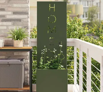 vidaXL Privatnost u vrtu Rezbarija Maslinovo zelena 50 x 32 x 150 cm - Venlo