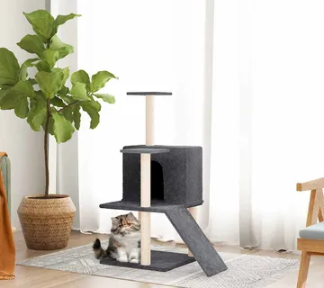 vidaXL Penjalica za mačke sa stupovima za grebanje tamnosiva 82 cm - Venlo