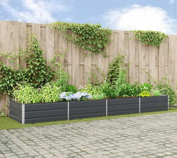 vidaXL Sadilica Antracit 385 x 100 x 45 cm Pocinčani čelik - Venlo