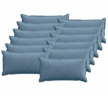 vidaXL Presvlaka za jastuk 12 kom. HOUTEN Plava 40 x 80 cm Kord - Venlo
