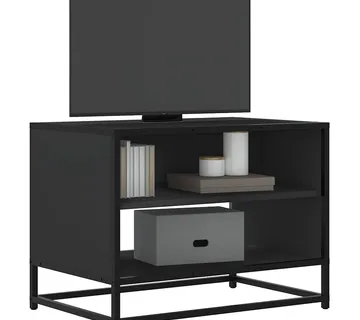 vidaXL TV ormarić crni 61x40x46 cm Konstruirano drvo i metal - Venlo