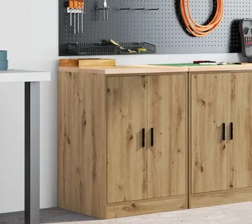 vidaXL Garažni ormar za odlaganje 60x51x85 cm masivne borovine - Venlo