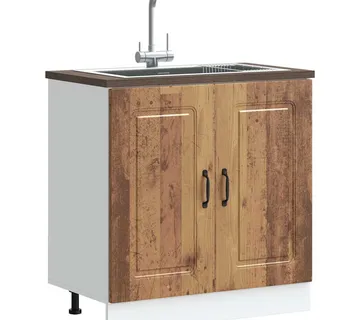 vidaXL Donji ormarić za sudoper Kalmar boja drva 80x46x81,5 cm drveni - Venlo