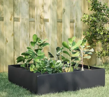 vidaXL Povišena vrtna gredica antracit 100x100x41 cm od čelika - Venlo