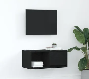 vidaXL TV ormarić crni hrast 60x31x25,5 cm konstruirano drvo - Venlo
