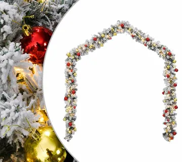 vidaXL Božićna girlanda s LED svjetlima zelena 10 m PVC - Venlo