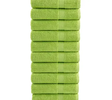 vidaXL Ručnici za tuširanje SOLUND 10 kom zeleni 70x140 cm 600 gsm - Venlo