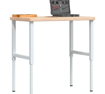 vidaXL Radni stol 100x60x(73-99,5) cm od masivne hrastovine pravokutni - Venlo