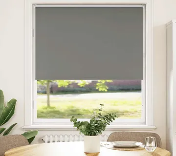 vidaXL Rolo zavjesa Blackout siva 110x150 cm Širina tkanine 105,7 cm - Venlo