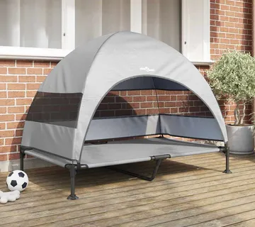 vidaXL Povišeni krevet za pse 127 x 81 x 108 cm Tkanina i čelik - Venlo