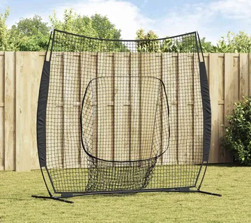 vidaXL Mreža za vježbanje baseballa Crna 250 x 106 x 209 cm Poliester - Venlo