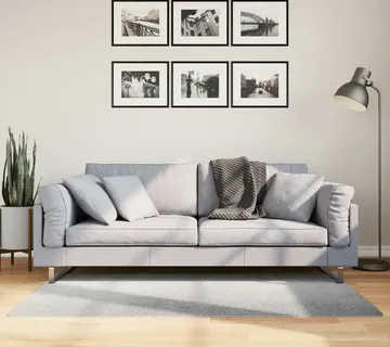 vidaXL Tepih IZA kratka vlakna skandinavski izgled sivi 80x150 cm - Venlo