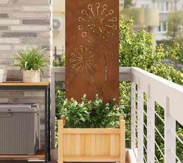 vidaXL Privatnost u vrtu Rezbarija Rđa 50 x 140 cm - Venlo