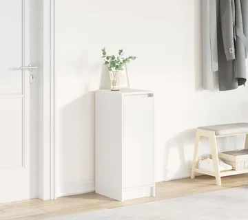 vidaXL Ormarić za cipele bijeli 29,5x34x76 cm od konstruiranog drva - Venlo