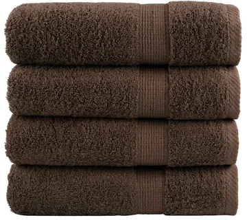 vidaXL Premium ručnici za ruke SOLUND 4 kom. smeđi 50x100 cm 600 g/m² - Venlo