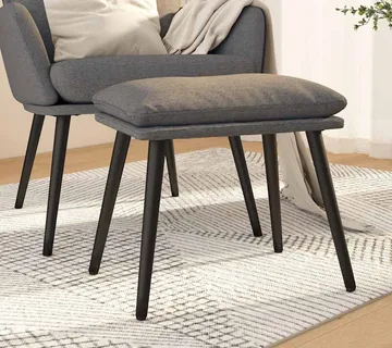 vidaXL Tabure svjetlosivi 45x29,5x35 cm od tkanine - Venlo