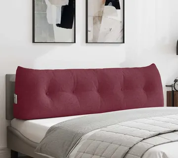 vidaXL Jastuk za leđa Vinska crvena 160 x 24 x 50 cm tkanina - Venlo