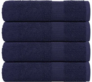 vidaXL Ručnici za kupanje FROGN 4 kom tamnoplave boje 100x150 cm 360 g/m² - Venlo