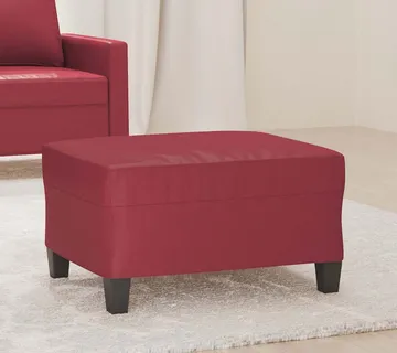 vidaXL Tabure crvena boja vina 70 x 55 x 41 cm od umjetne kože - Venlo