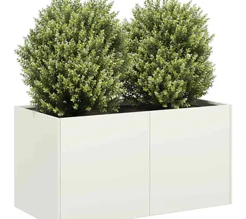 vidaXL Sadilica bijela 80x40x40 cm od hladno valjanog čelika - Venlo