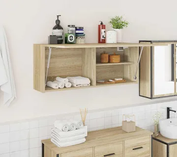 vidaXL Kupaonski zidni ormarić sonoma hrast 100x25x40 cm izrađeno drvo - Venlo