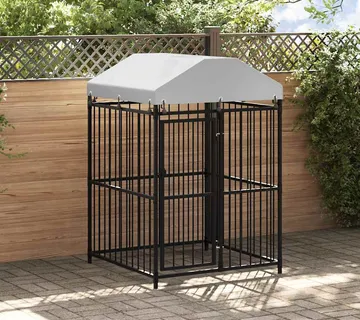 vidaXL Vanjski kavez za pse s krovom 120 x 120 x 150 cm - Venlo