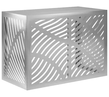 vidaXL Pokrov za klima uređaj Srebrna 100 x 50 x 70 cm Pocinčani čelik - Venlo