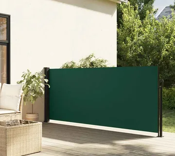vidaXL Bočna tenda na uvlačenje tamnozelena 100 x 300 cm - Venlo