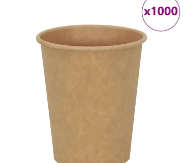 vidaXL papirnate šalice za kavu 1000 kom 8 oz 200 ml smeđe - Venlo